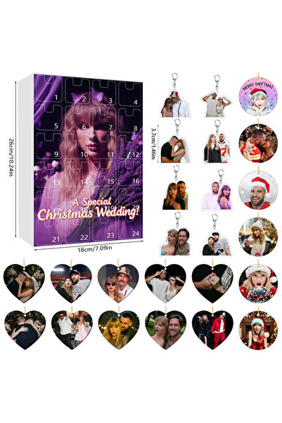 NO BRAND Taylor Swift, Christmas, Ornaments, Advent Calendar, Blind Box, Blin...