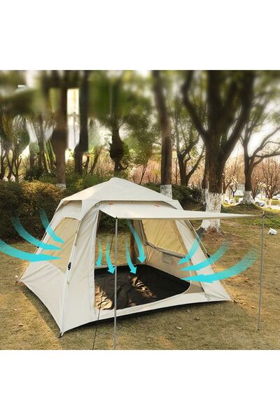 Ominii Fully automatic quick-opening tent portable folding multi-person camping rainproof 210*210*145CM
