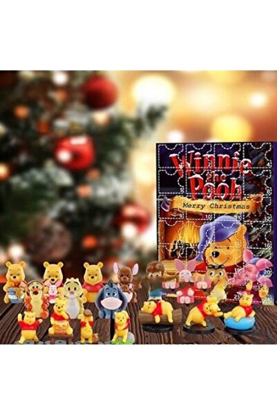 NO BRAND تقويم عيد الميلاد المجيد من ويني ذا بوه 2025، مجموعة هدايا عيد الميل...