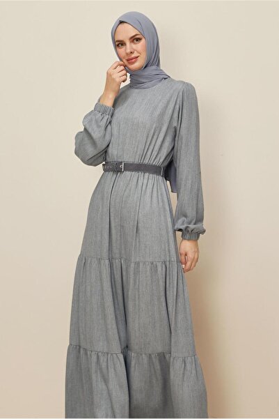 Alvina Belted Bicycle Neck Dress 46014