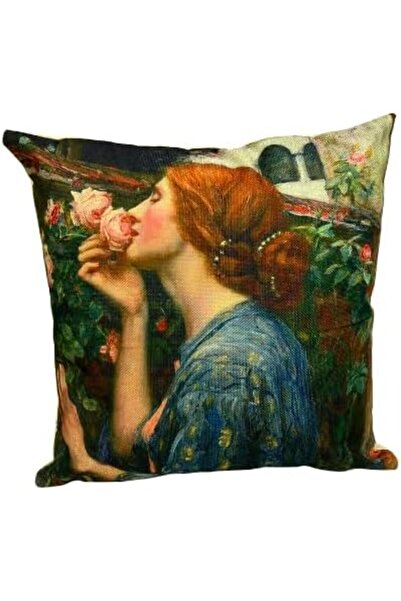 Generic Decorative Sofa Pillow with Classic Artistic Print, 45 × 45 cm, Cover...