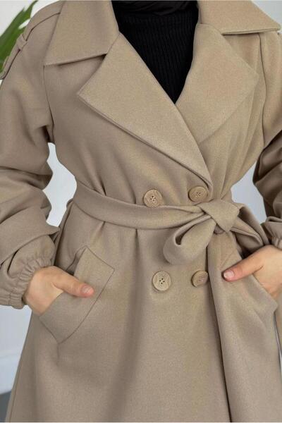 TRENDTESETTÜR ΓΥΝΑΙΚΕΙΟ ΠΑΛΤΟ ΜΕ ΖΩΝΗ ΜΕ ΒΙΖΟΝ (Α.ΒΙΖΟΝ) T 3426