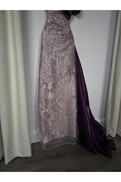 SERA purple evening dress