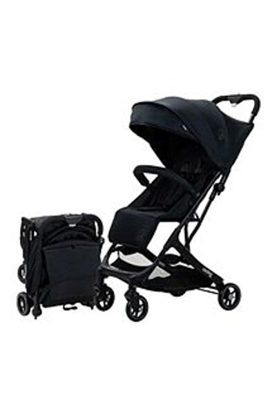 Asalvo عربة أطفال خفيفة الوزن للسفر حتى وزن ٢٢ كجم - أمستردام - أسود