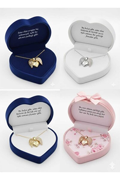 Papatya Silver 925 Ayar İsimli Açılır Kalp Kolye.rose.gold.rodaj