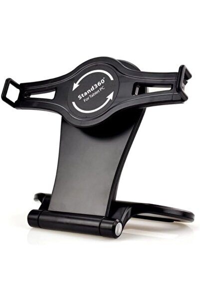 Generic Adjustable 360° Tablet Stand, Universal Table Stand for iPad and Tablets, Black