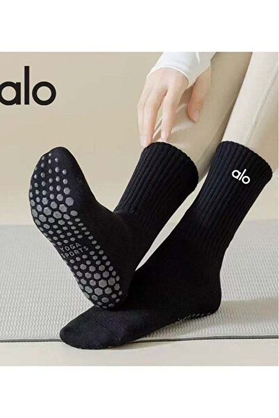 Alo جوارب رياضية من القطن الخالص، تمتص العرق، مقاومة للرائحة، أنبوب طويل للجري واللياقة البدنية