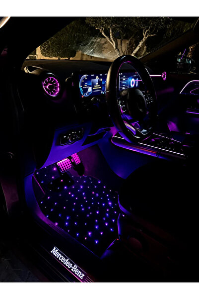 AUTO EMPIRE Covorașe Auto LED RGB cu Fibră Optică, Handmade în România, Control prin Aplicație –