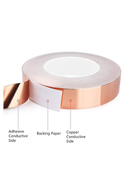 JZS Copper Foil Tape Conductive 3cm x 20m Single-sided