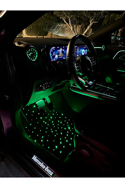AUTO EMPIRE Covorașe Auto LED RGB cu Fibră Optică, Handmade în România, Control prin Aplicație –