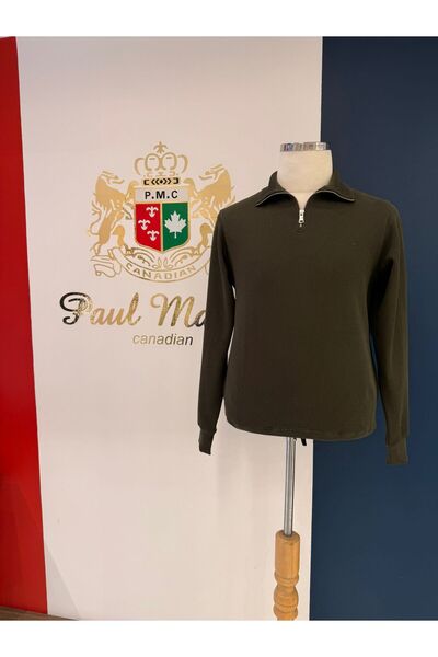 Paul Martin Canadian Pms1002 Thessaloniki Knitted Half Zipper Men's Sweatshirt