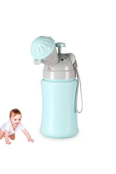 JZS Portable Emergency Urinal Potty for Kids Blue-Boy