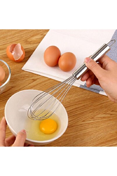 FORHOUSE Medium stainless steel whisk for children and adults