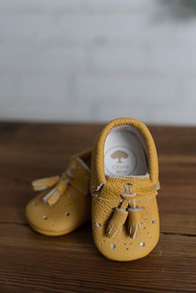 Olivo Mini Newborn Baby Leather Tassel First Step Shoes