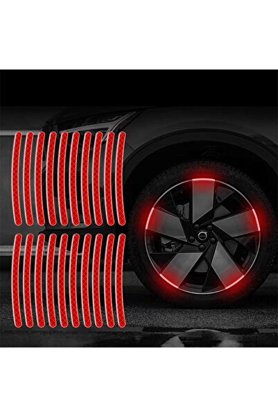 JZS Reflective Bumper Guard 40PCS Anti-Scratch Red