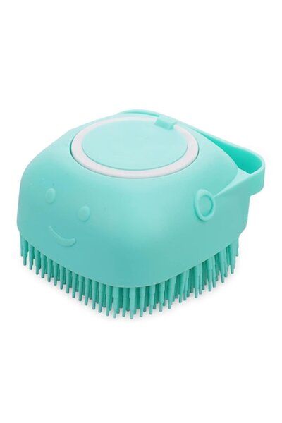 FORHOUSE Perie de spălat pentru câini și pisici cu rezervor de șampon din sil...