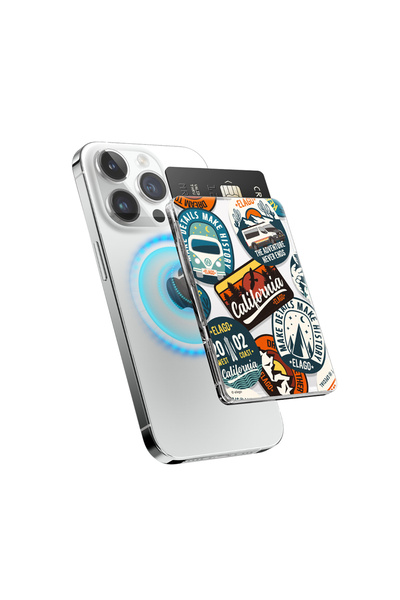 Elago iPhone MagSafe Uyumlu Manyetik Kartlık – Sticker Stili İnce Tasarım Kar...