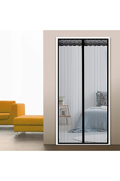 JZS باب شاشة مغناطيسي ذاتي الغلق شبكي أسود