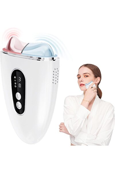 NO BRAND أداة للعناية بالوجه، وضع مزدوج ساخن وبارد، تدفئة، ثلج، مقاومة للشيخو...