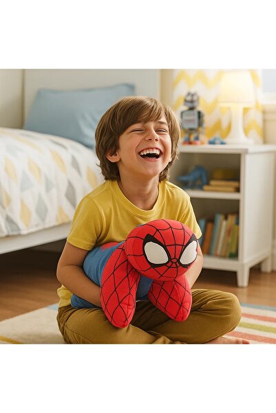 SPIDERMAN Pernă decorativă, se poate transforma în jucărie de pluș, 35x25x25 cm, multicolor, Happy,