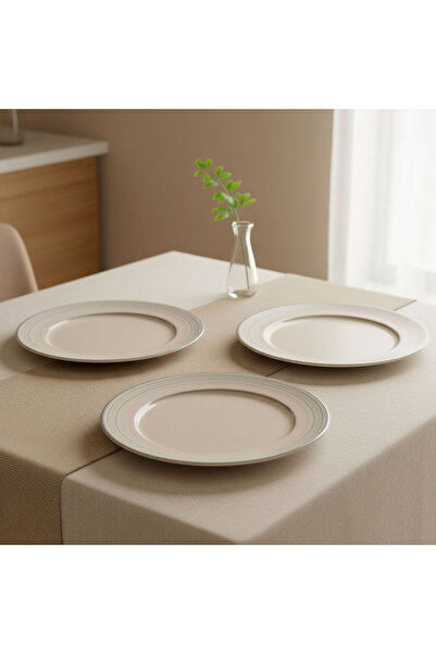 Güral Porselen Valeron 6 Pieces 27 cm Serving Plate Reactive Agate Vr 969