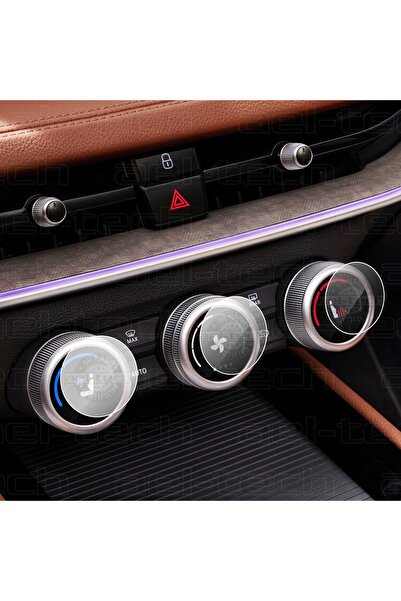 ael-tech مجموعة واقي شاشة نانو 9H متوافقة مع شاشة تكييف الهواء الرقمية لسيارة سكودا سوبيرب، مجموعة من 3 قطع 2024-2025