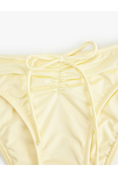 Koton Drape Detailed Bowknot Shiny Bikini Bottom