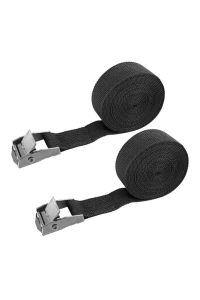 JZS 2 قطعة من أشرطة الربط القابلة للتعديل 2.5 سم × 3 م مع مشابك