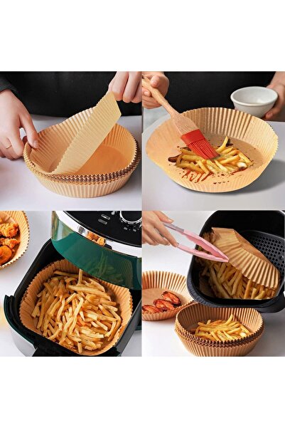 FORHOUSE Set of baking paper for air fryer Jund, 50 pieces, , 16 x 4.5 cm