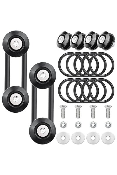 JZS Bumper Quick Release Fastener Kit 2 Set Black