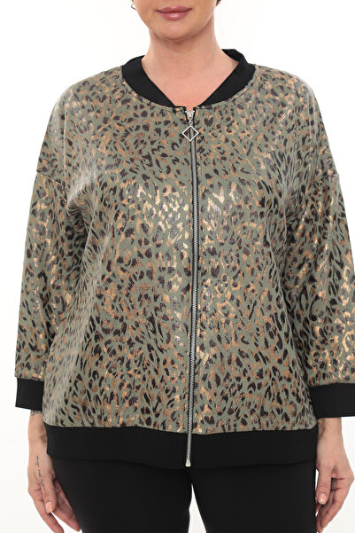 KRUVAZE Plus Size.Modal.Zippered.Bomber