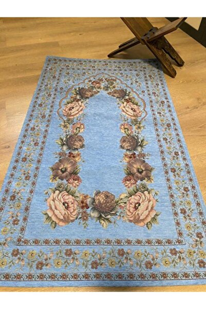 Believe Kinay Sky Blue Jacquard Woven Tapette Decorative Unlined Without Frin...