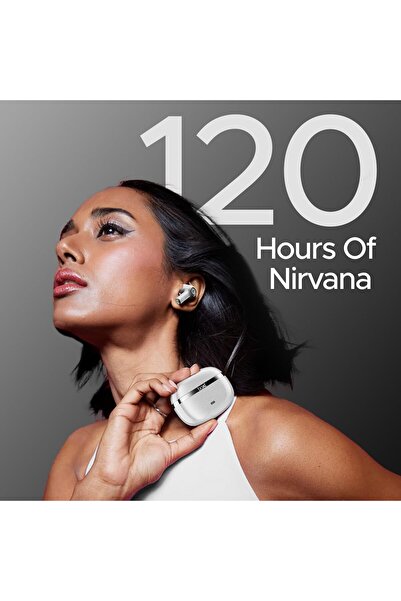 BOAT Nirvana Ion ANC, Active Noise Cancellation, 120Hrs Battery, Crystal Bionic Sound, 4Mics ENx