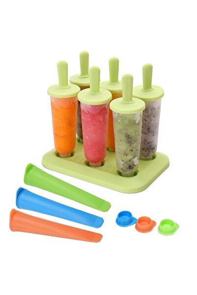 JZS مجموعة قوالب المصاصات المثلجة، قوالب المصاصات المصنوعة من السيليكون القابلة لإعادة الاستخدام مع فرشاة