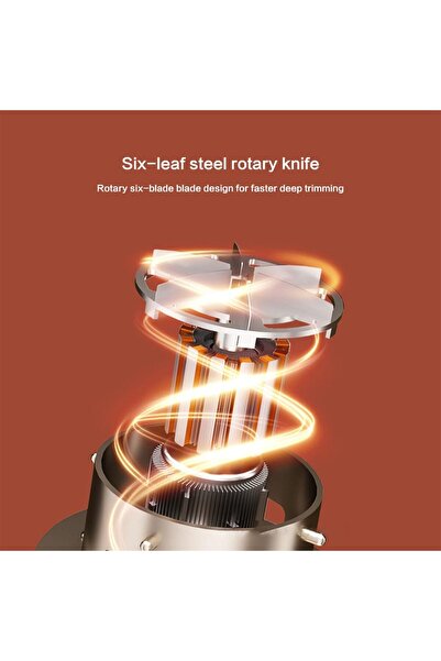 JZS Fabric Shaver Rechargeable Lint Remover, 6-Blade USB Defuzzer Silver Green