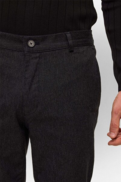 SÜVARİ Yan Cep Dobby Black Men's Fabric Trousers Pn2016600180