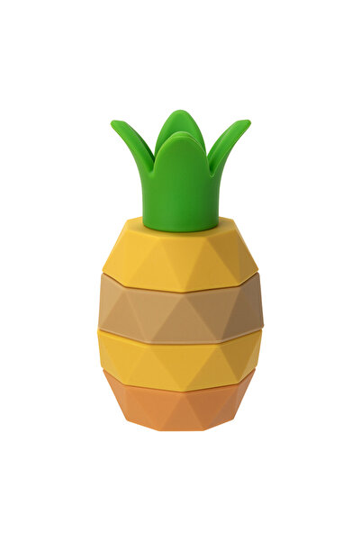 Pitikot Pitikot® Pineapple Stacking Toy Montessori Silicone Set for Motor Development