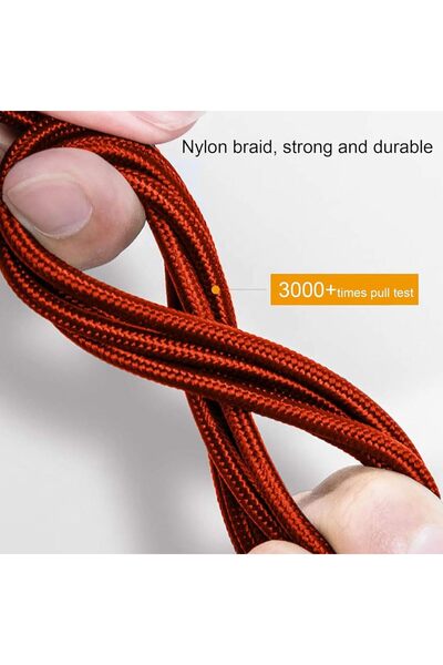 JZS 5-in-1 Charger Cable Nylon Braided 1.2m for iPhone Android