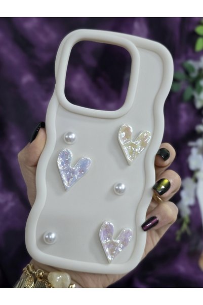 Magic Ring Xiaomi Redmi Note 14 4g Compatible Shiny Heart & Pearl Detailed So...