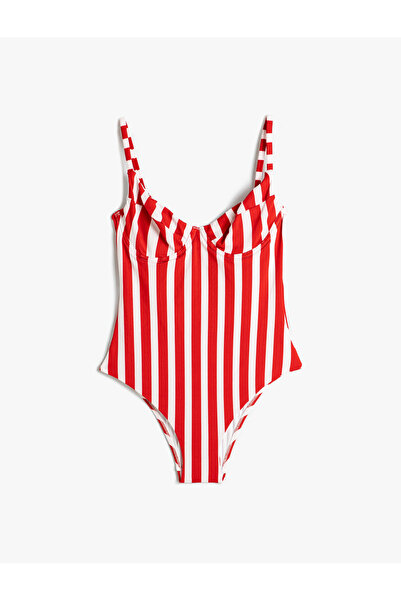 Koton Μαγιό με λεπτές τιράντες με στήθος και λεπτές τιράντες