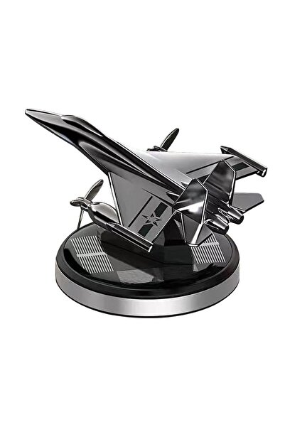 JZS Car Fragrance Diffuser Solar Rotating Air Freshener Ornament Black Gold