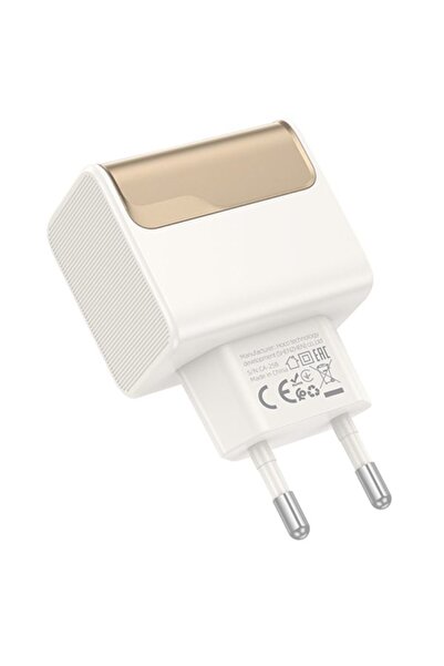 Hoco CS73A Adapter, USB + Type-C Ports, 30W, White