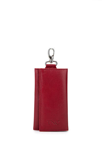 Tamer Tanca Ανδρικό μπρελόκ από γνήσιο δέρμα μπορντό