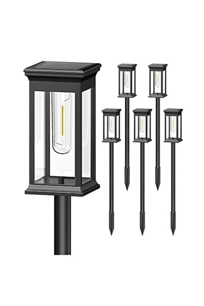 FORHOUSE Pachet de 6 lămpi solare LED de exterior, 15 lm, 0.3W, 800mAh, auton...