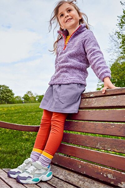 Tchibo Toddler Girls Fleece,Troyer Sweater, Purple