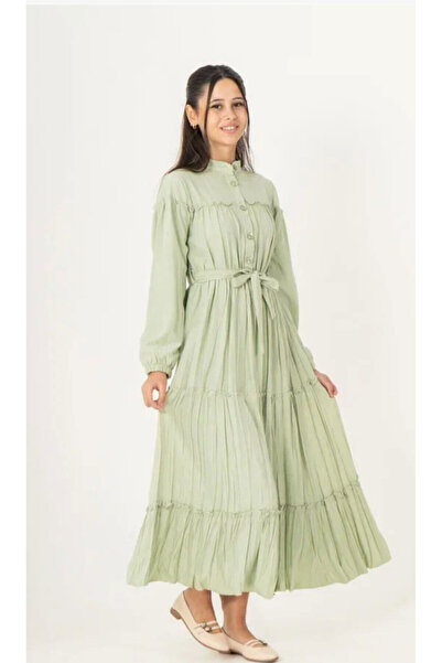 Asortix Girl's Long Maxi Hijab Dress-Lined-Comfortable Flowy and Loose Fit-Elb-0049-4979