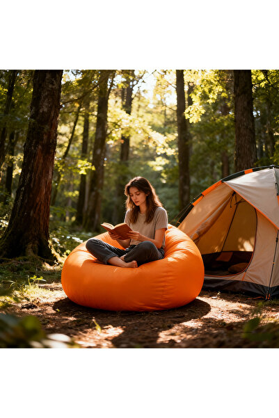 Generic 1pc Outdoor spherical sofa with plush PVC fabric and inflatable pump for relaxation seating