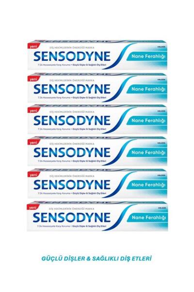 Sensodyne Nane Ferahlığı Diş Macunu 75 ml x 6 Adet
