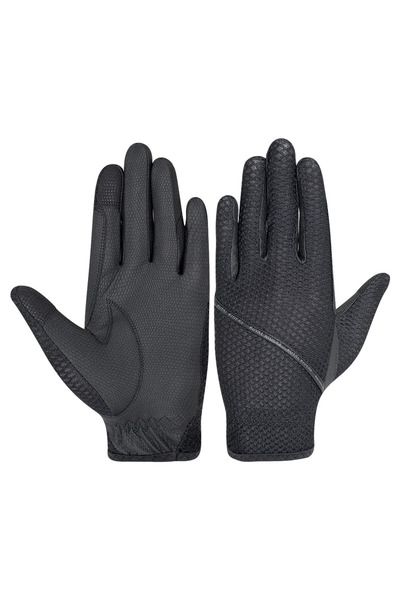 Royal Riders قفازات ركوب الخيل الفاخرة - Serino-KT مثبتة بشبكة قرص العسل #100...