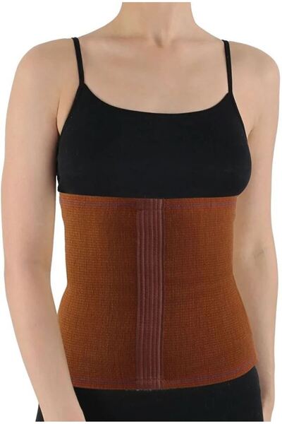 Elif Life Bel Korsesi Yün Korse Deve Tüyü Bel Kuşağı Sıcak Tutar Yünlü Korse